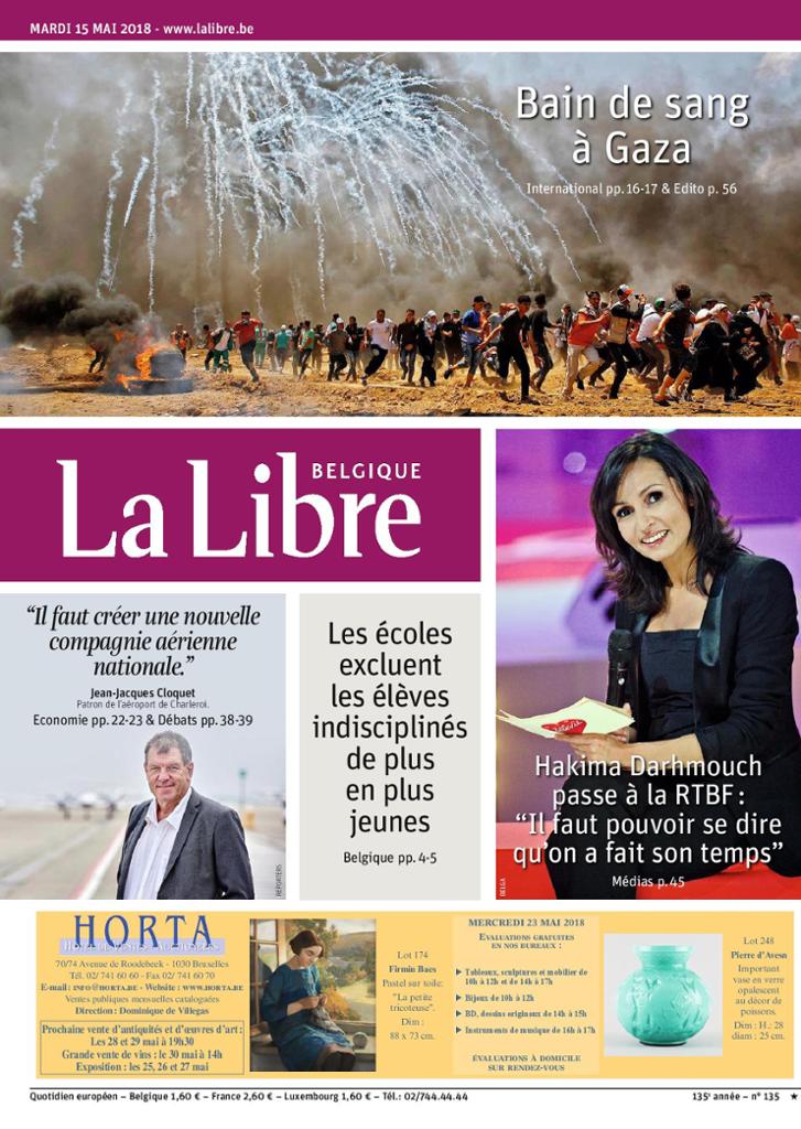 La Libre Belgique Du Mardi 15 Mai 2018