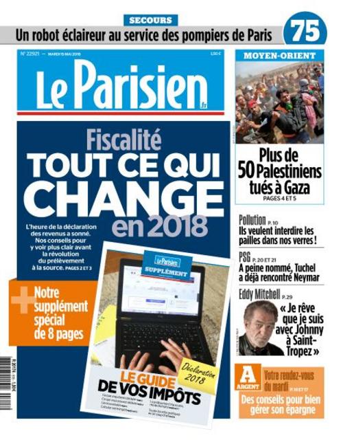 Le Parisien Du Mardi 15 Mai 2018
