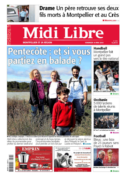 Midi Libre Montpellier Du Vendredi 18 Mai 2018