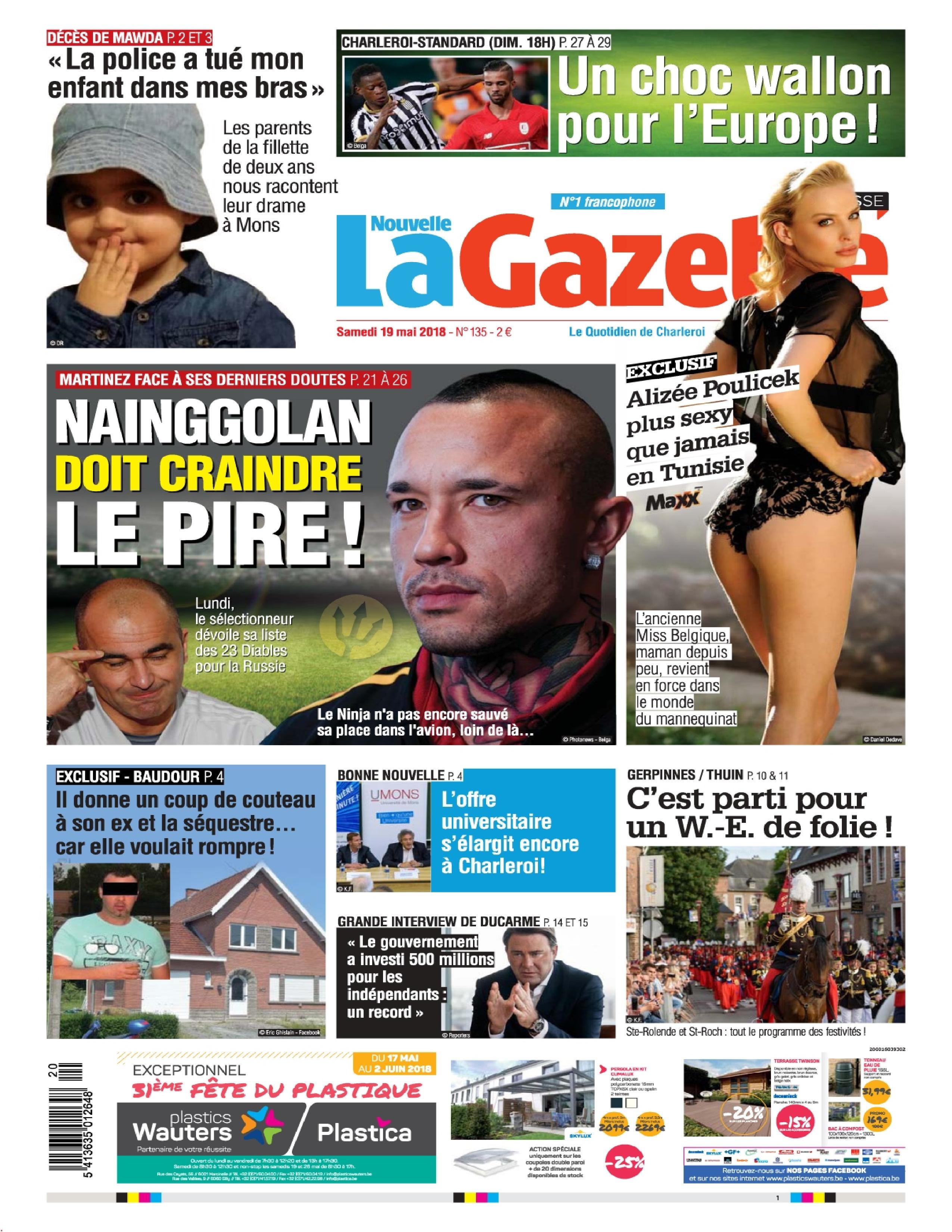 Pack La Gazette Du Samedi 19 Mai 2018
