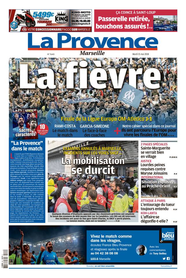 La Provence Marseille Du Mardi 15 Mai 2018