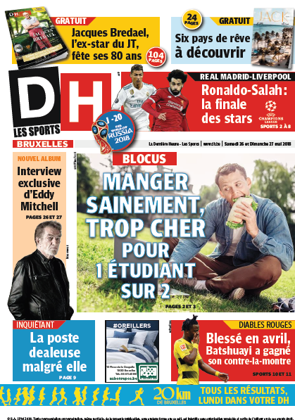 La Dernière Heure (2 Editions) Du Samedi 26 & Dimanche 27 Mai 2018