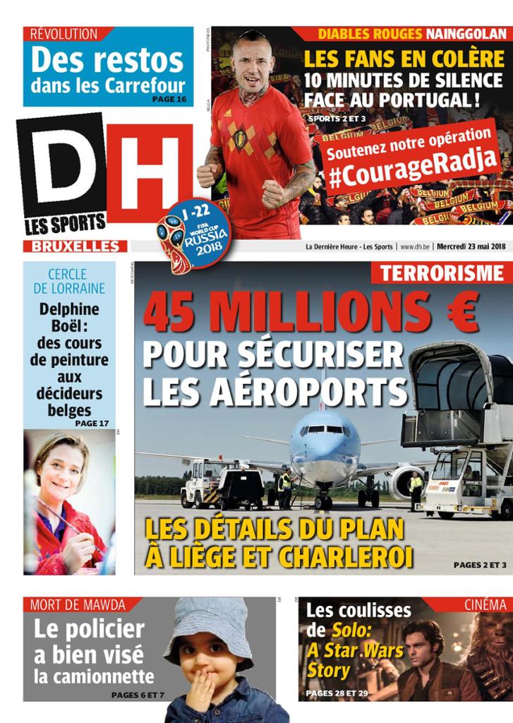 La Dernière Heure (2 Editions ) Du Mercredi 23 Mai 2018