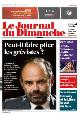 Le Journal Du Dimanche  27 Mai 2018