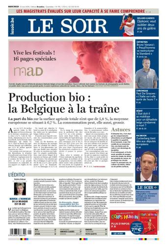 Le Soir Du Mercredi 23 Mai 2018
