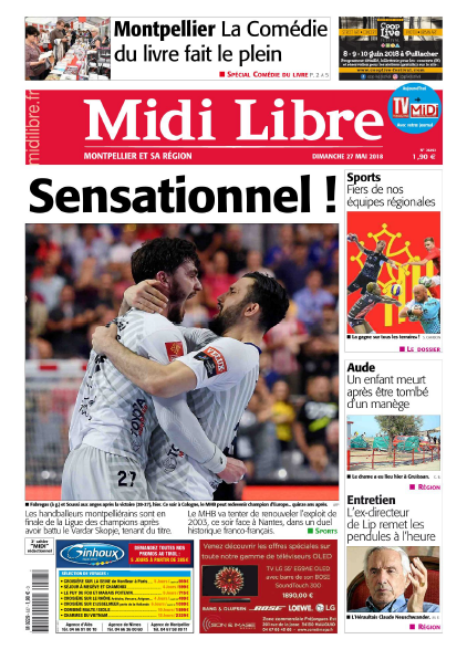 Midi Libre Montpellier Du Dimanche 27 Mai 2018