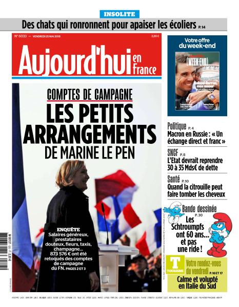 Aujourd'hui en France Du Vendredi 25 Mai 2018
