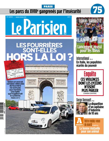 Le Parisien Du Mardi 29 Mai 2018