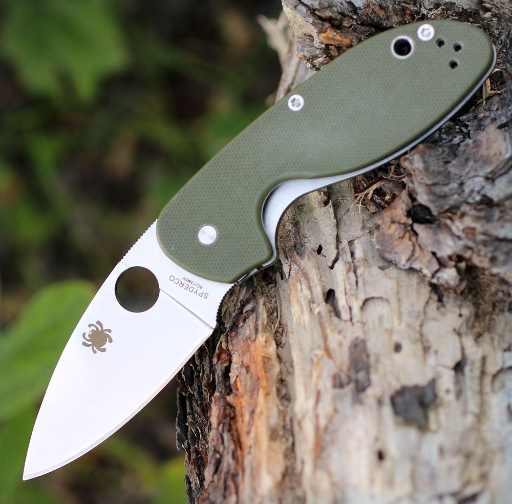 Couteau Spyderco Efficient Lame Acier 8Cr13MoV Plain Manche Green G-10 SC216GPGR -France Des Couteaux Soldes 2024 36g2