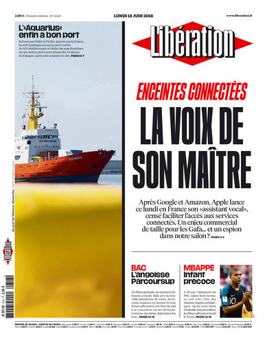 Libération Du Lundi 18 Juin 2018