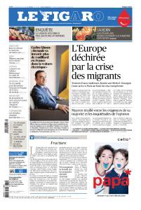 Le Figaro Du Vendredi 15 Juin 2018