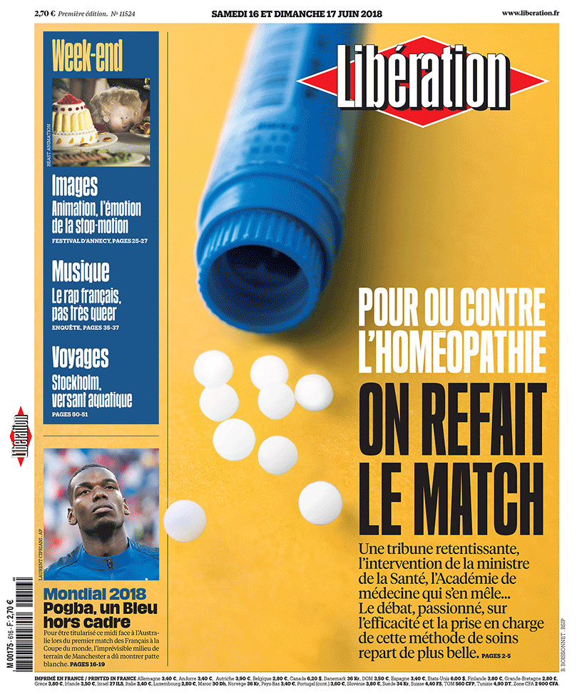 Libération Du Samedi 16 & Dimanche 17 Juin 2018