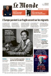 Le Monde & Le Monde Magazine Du Samedi 30 Juin 2018