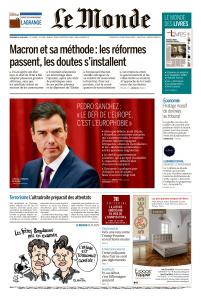 Le Monde Du Vendredi 29 Juin 2018