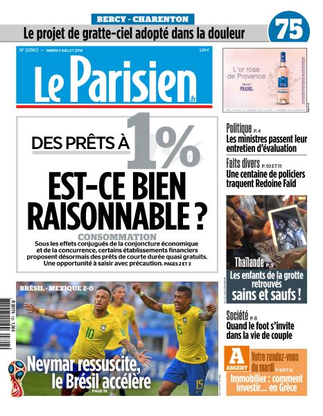 Le Parisien Du Mardi 3 Juillet 2018