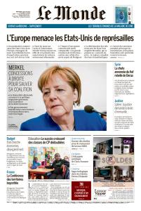 Le Monde Du Mercredi 4 Juillet 2018