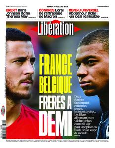 Libération Du Mardi 10 Juillet 2018