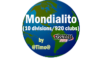 [FM18] Mondialito (10 Divisions / 920 Clubs)