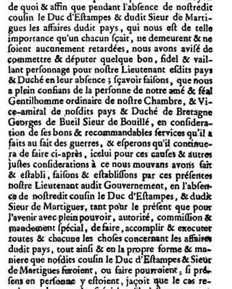 Lieutenant general de Bretagne en 1562. Ta45