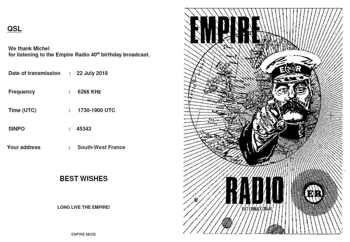 eQSL de Empire Radio H5qf