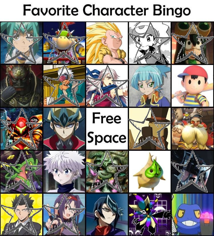 Favorite Character Bingo A81f