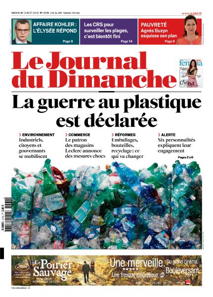 Le Journal Du Dimanche  12 Aout 2018