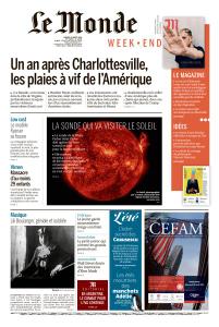 Le Monde WeekEnd & Le Monde Magazine du Samedi 11 Août 2018