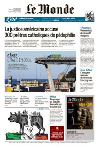 Le Monde Du Jeudi 16 Août 2018