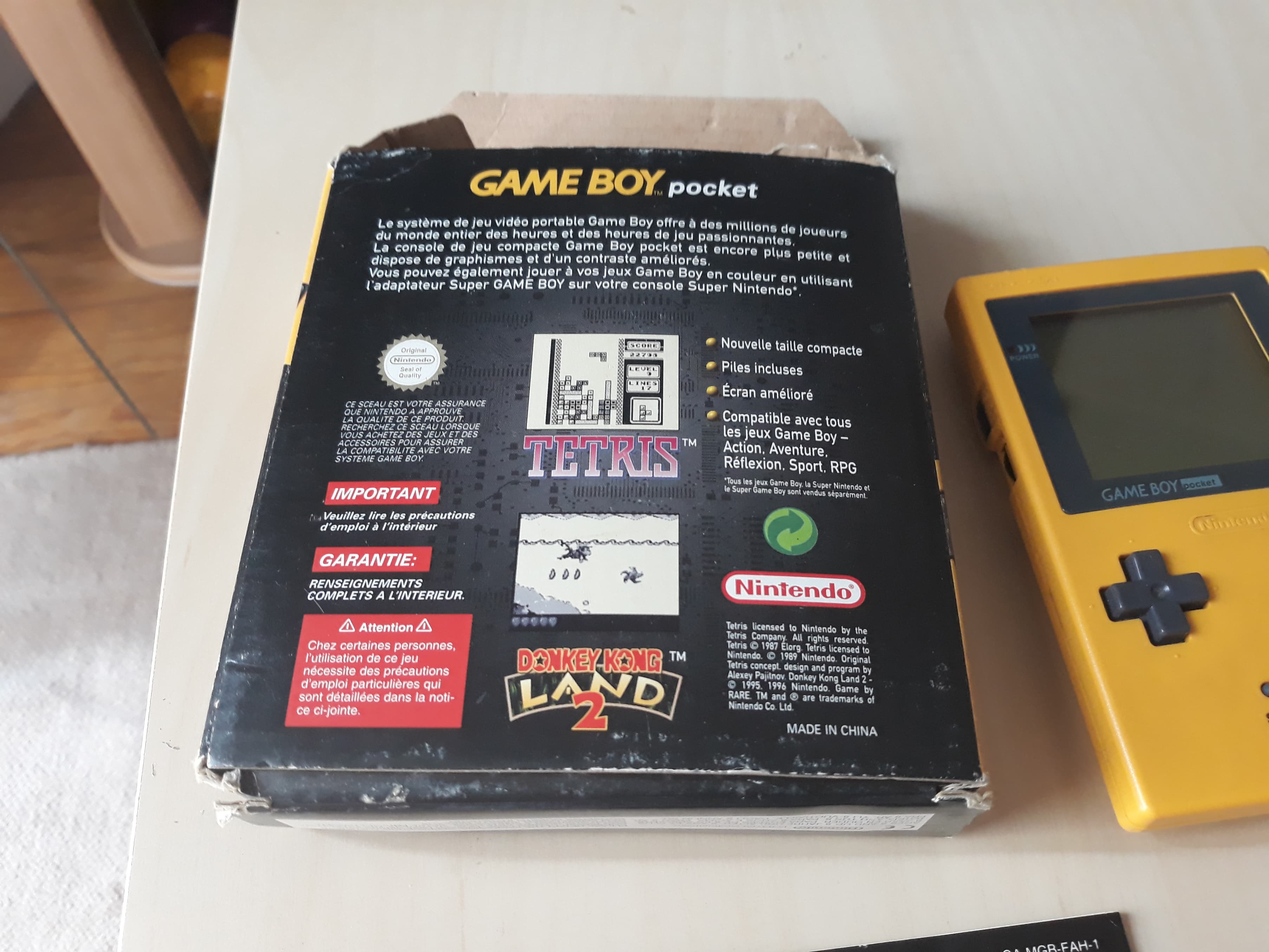 [EST] Gameboy Pocket jaune 2dau