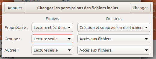 Image Permissions Répertoire Bureau