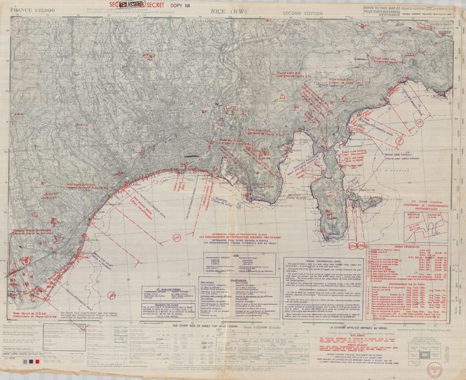 Küstenfront von Nizza bis St Raphael 1941 Xyhg