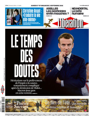 Libération Du Samedi 1er & Dimanche 2 Septembre 2018