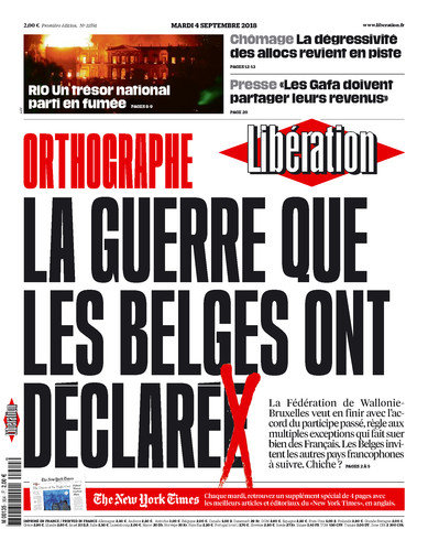 Libération Du Mardi 4 Septembre 2018