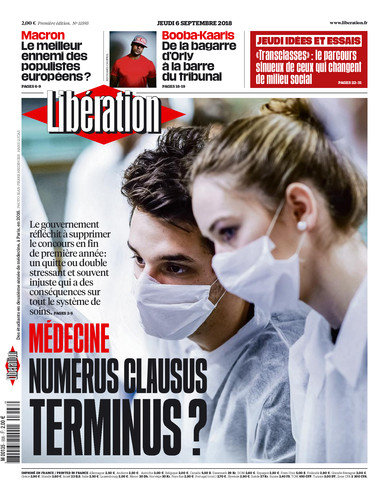 Libération  Du Jeudi 6 Septembre 2018