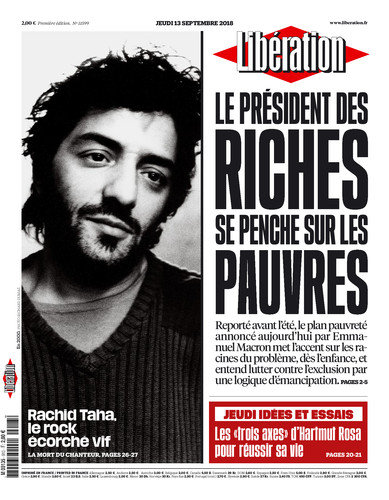 Libération Du Jeudi 13 Septembre 2018