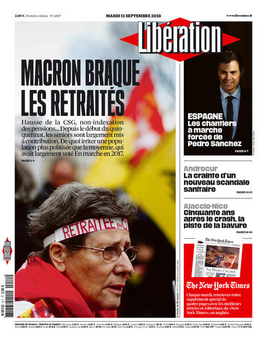 Libération Du Mardi 11 Septembre 2018