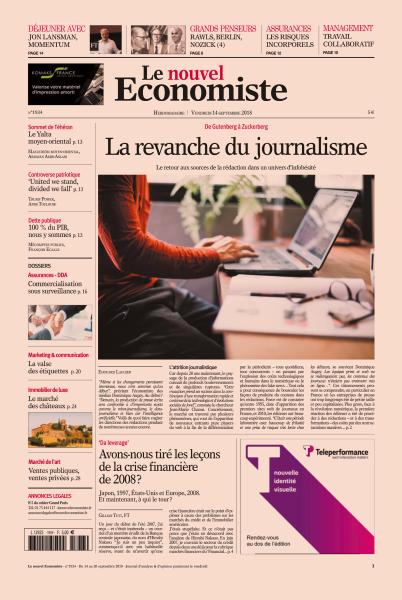 Le Nouvel Economiste Du Vendredi 14 Septembre 2018