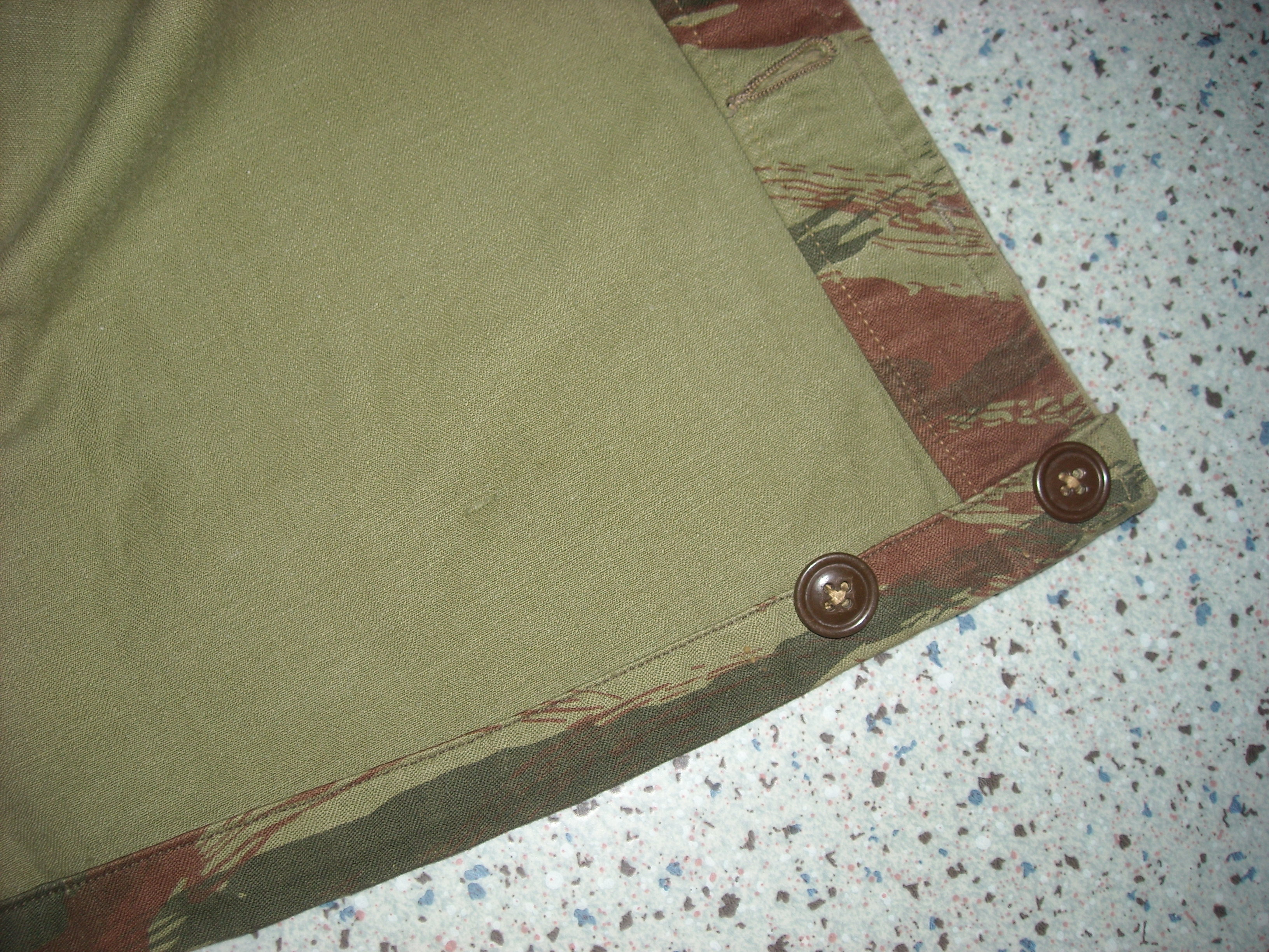 Veste militaire T.T.A 47/52 allégée camouflée tissus H.B.T. Au59