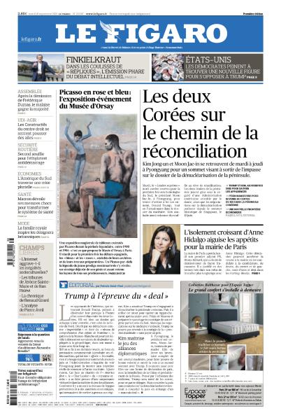 Le Figaro Du Mardi 18 Septembre 2018