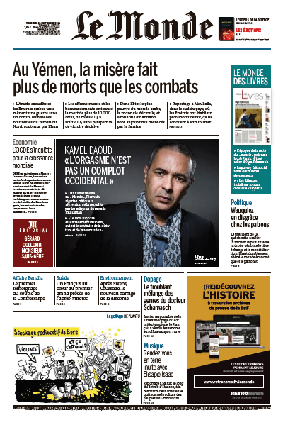 Le Monde & Suppl Du Vendredi 21 Septembre 2018