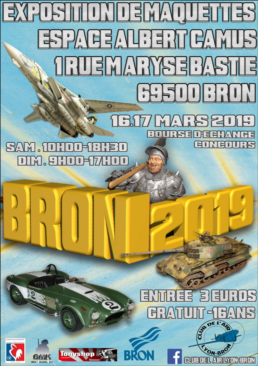(03) - Mars 2019 : 16 et 17 : Exposition de Maquettes à BRON 69500. 2vuq
