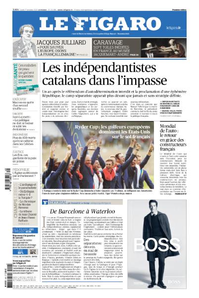 Le Figaro Du Lundi 1 Octobre 2018