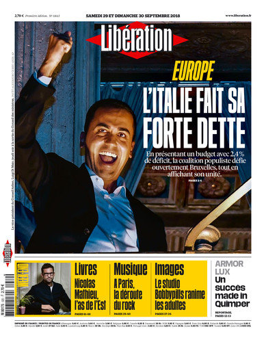 Libération Du Samedi 29 & Dimanche 30 Septembre 2018