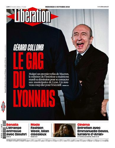 Libération Du Mercredi 3 Octobre 2018