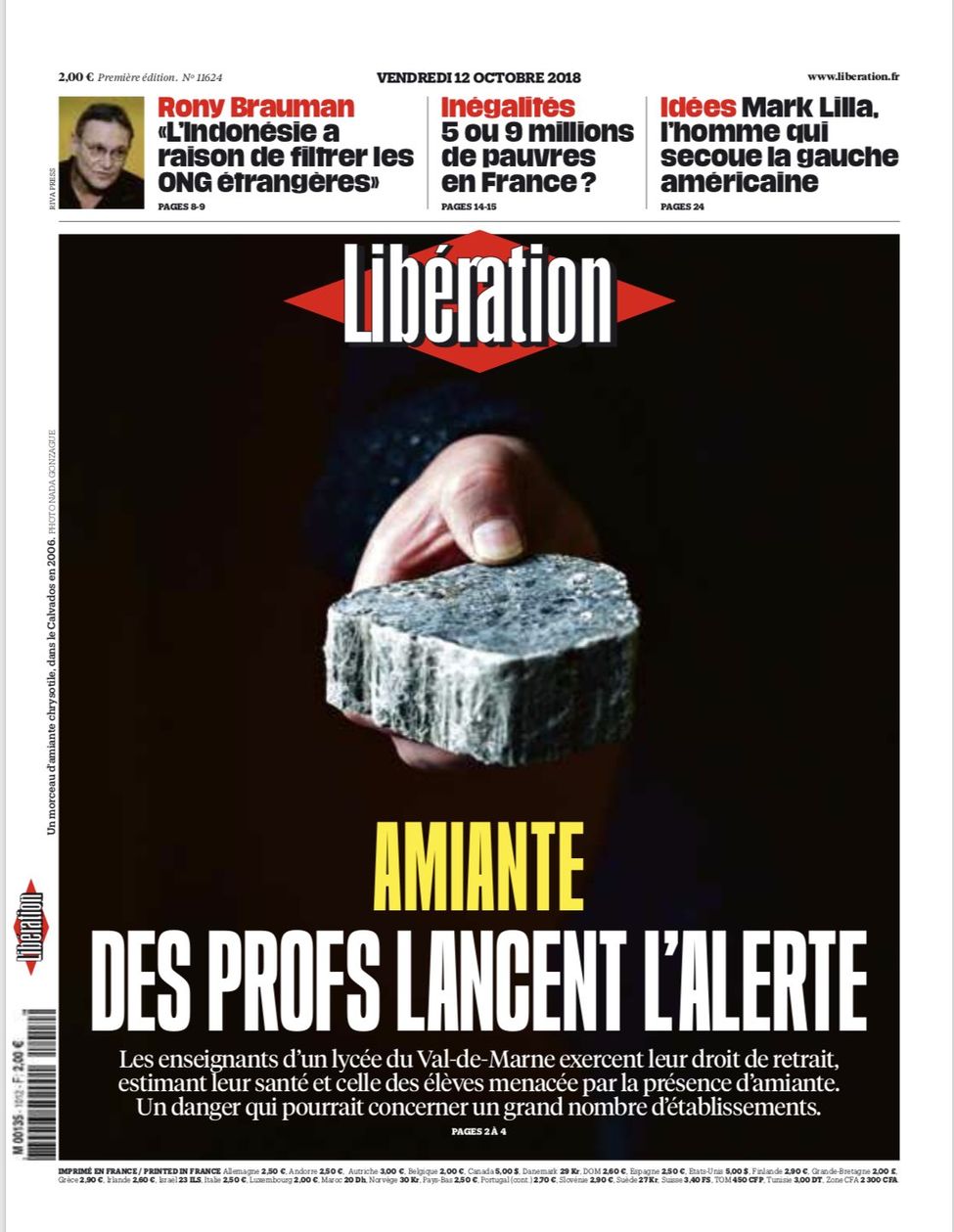 Libération Du Vendredi 12 Octobre 2018
