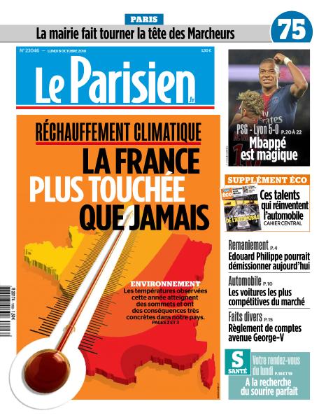 Le Parisien Du Lundi 8 Octobre 2018