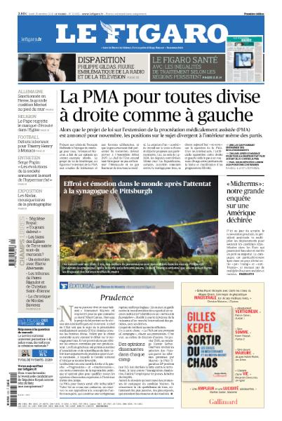 Le Figaro Du Lundi 29 Octobre 2018