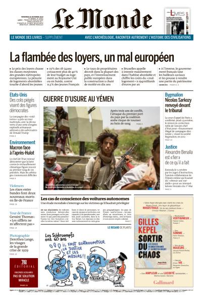 Le Monde Du Vendredi 26 Octobre 2018