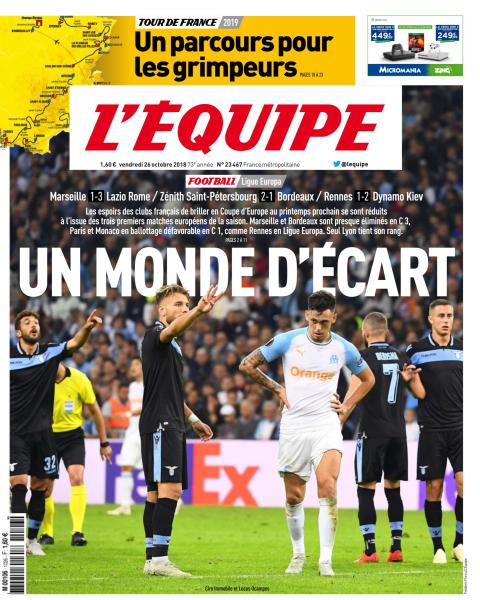 L’Équipe Du Vendredi 26 Octobre 2018
