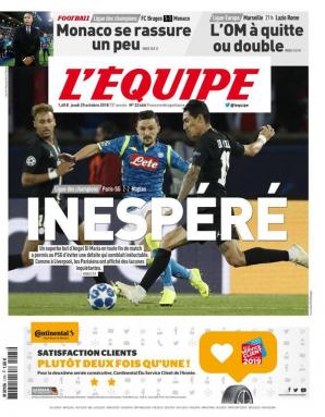 L’Équipe Du Jeudi 25 Octobre 2018